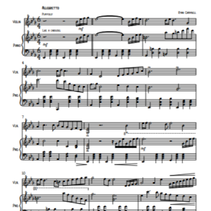 Twilight Carnival for Violin and Piano - Ryan Campbell